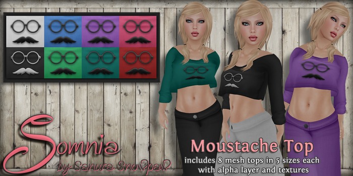 .: Somnia :. Moustache Tops {Crated}