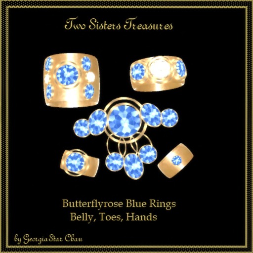 TST Butterflyrose Blue Bangles
