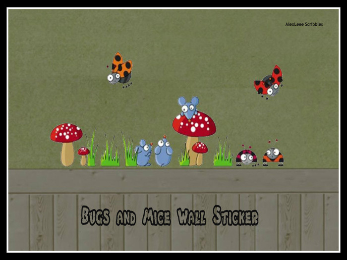 Bugs & Mice Wall Sticker