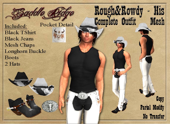 Saddle Ridge Rough&Rowdy - His