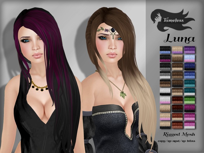 *NEW RELEASE* Tameless Hair Luna (MESH) - Fades