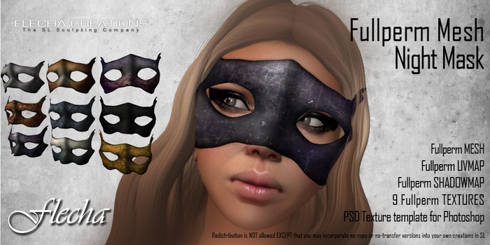 FLECHA mesh night mask fullperm