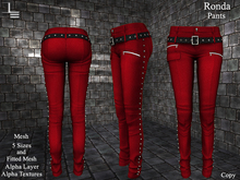 DE Designs - Ronda - Pants - Red