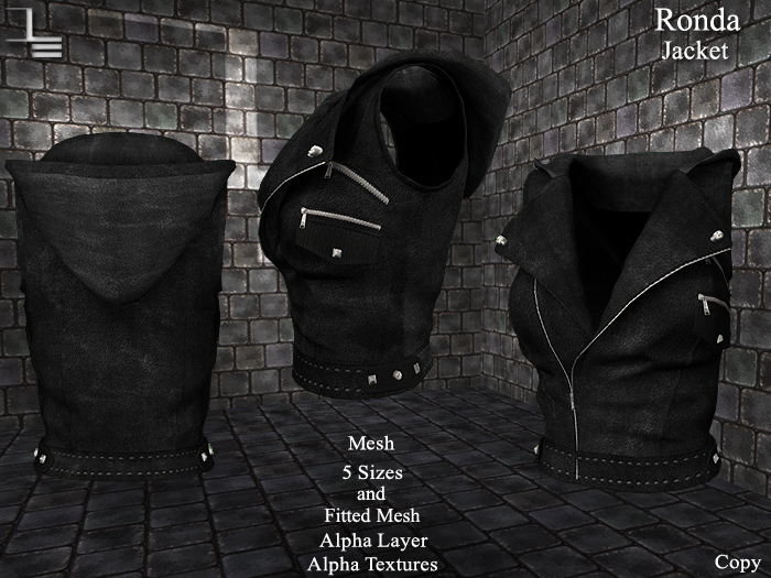 DE Designs - Ronda - Jacket - Black Leather