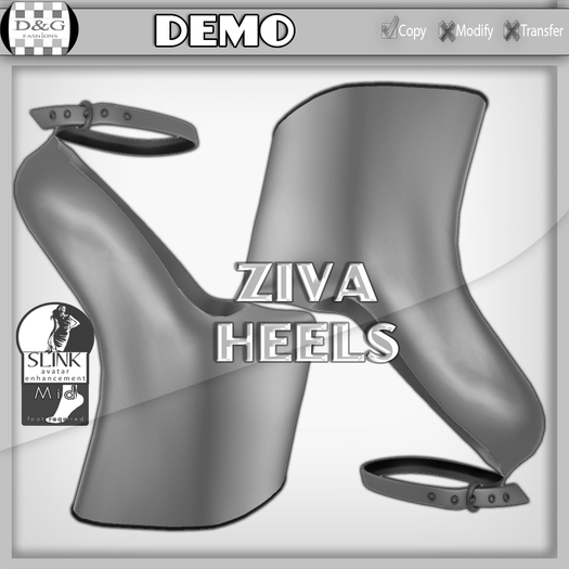 D&G Ziva Heels (Slink MID) DEMO BOX