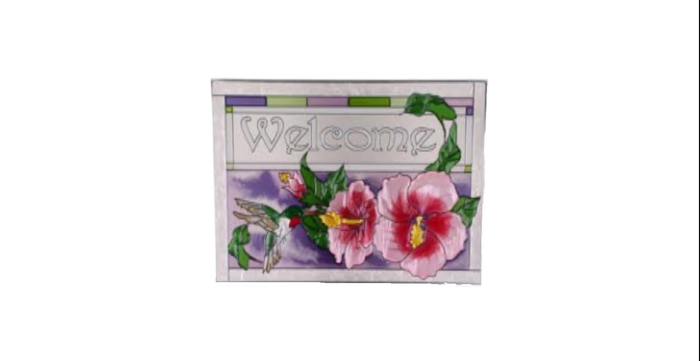 Hummingbird Welcome Sign