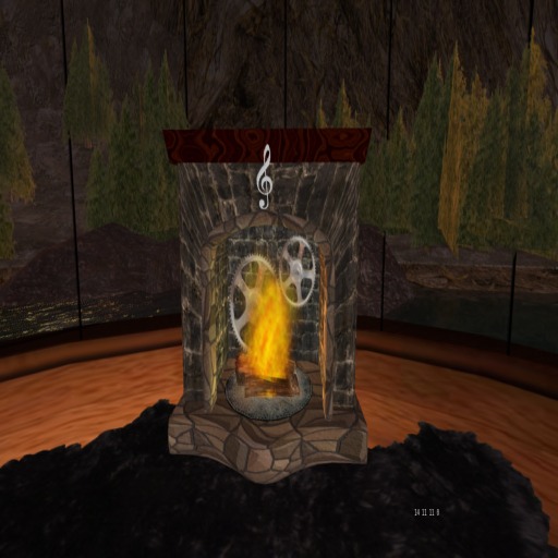 Fireplace Music Box Boxed