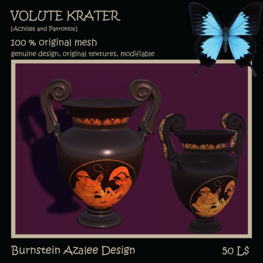 VOLUTE KRATER -- Achilles and Patroklos