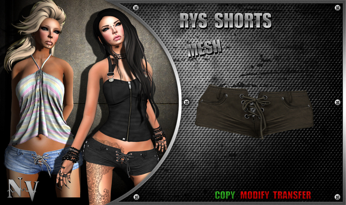 [NV] Rys Short -Leather Brown-