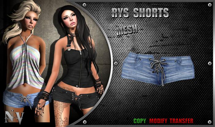 [NV] Rys Short -Jeans Bleach-