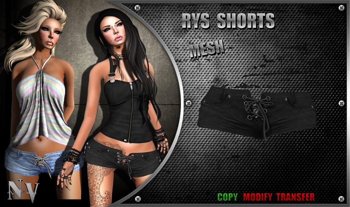 [NV] Rys Short -Leather Black-