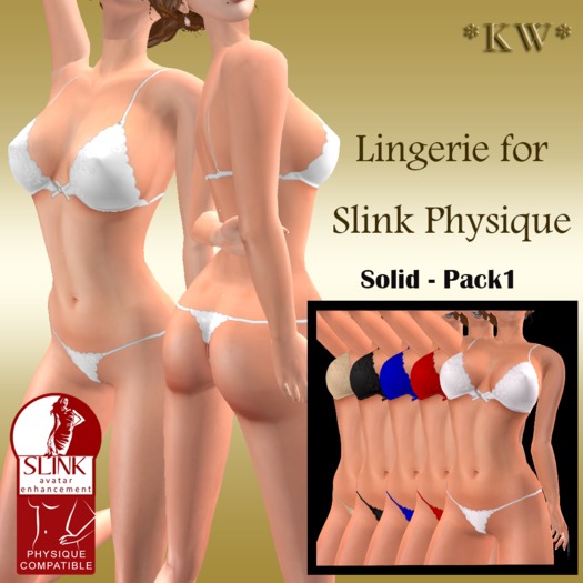 *KW* Lingerie Solid Pack1 HUD - Slink Appliers