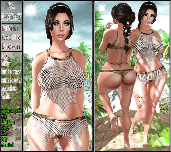 Bikini Resille Brown