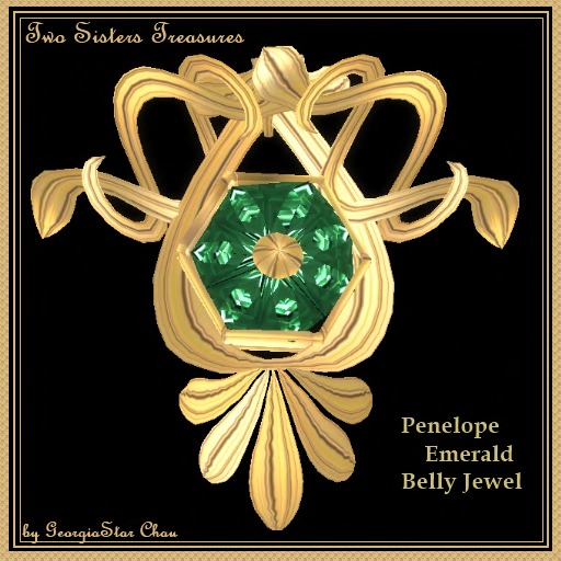 TST Penelope Emerald Belly Jewel