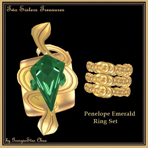 TST Penelope Emerald Rings