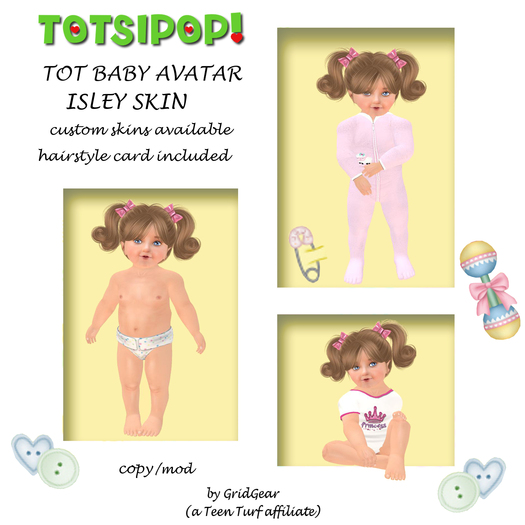 TOTSIPOP! TOT Baby Skin Isley SKIN ONLY