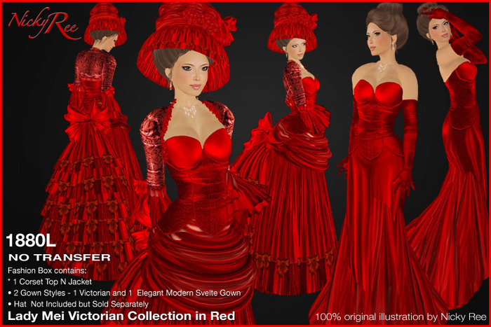 *DNR* Lady Mei Victorian Collection Red