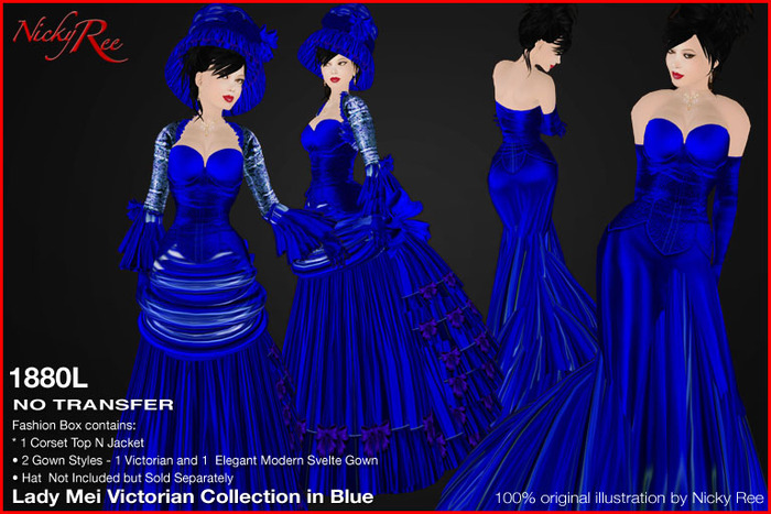 *DNR* Lady Mei Victorian Collection Blue