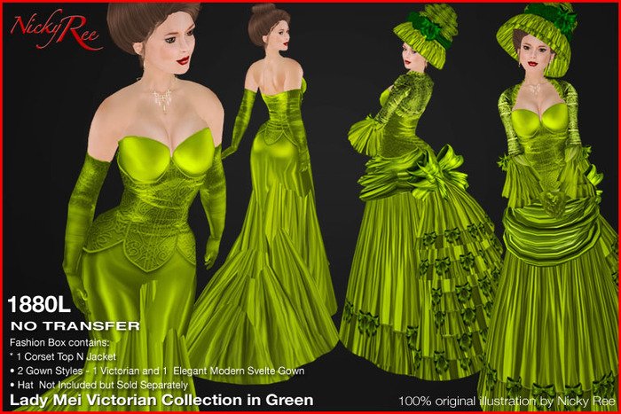 *DNR* Lady Mei Victorian Collection Green