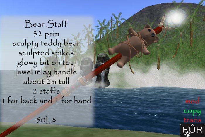 bear staff - boxed