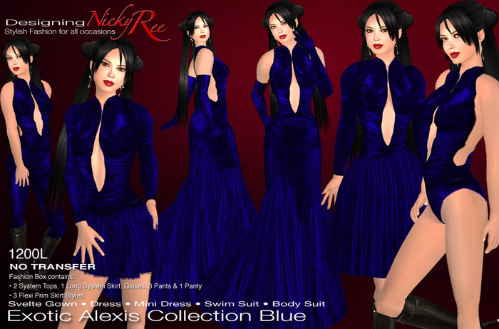 *DNR* Exotic Alexis Collection Blue