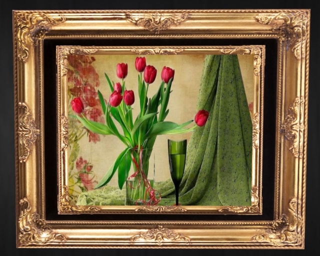 Victorian Roses Art Piece