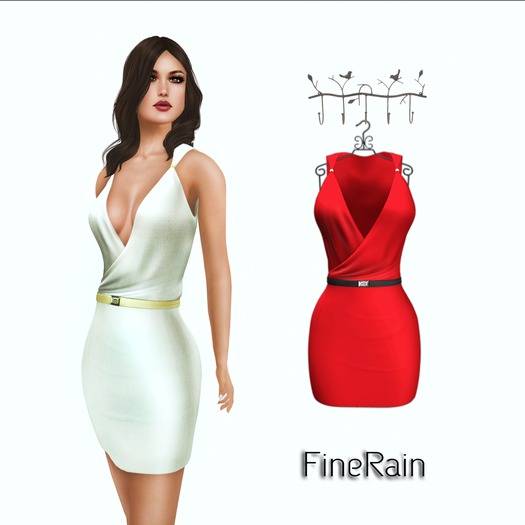 :: FineRain creations.::Solar Dress  Red