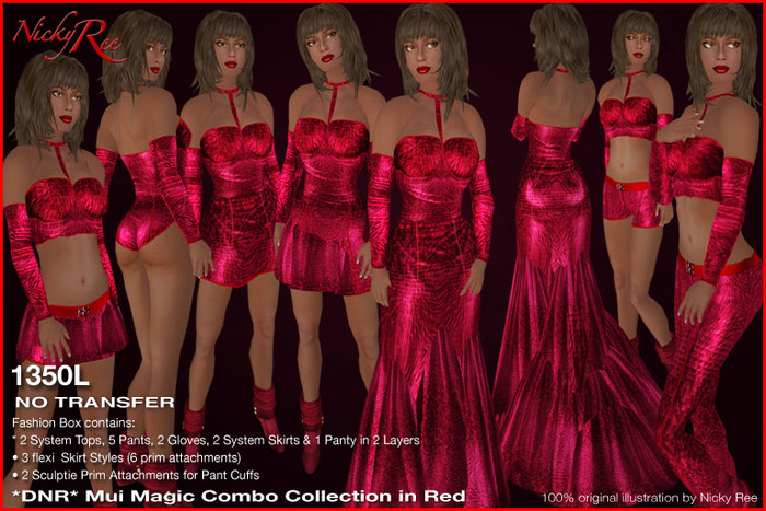 *DNR* Mui Magic Combo Collection in Red