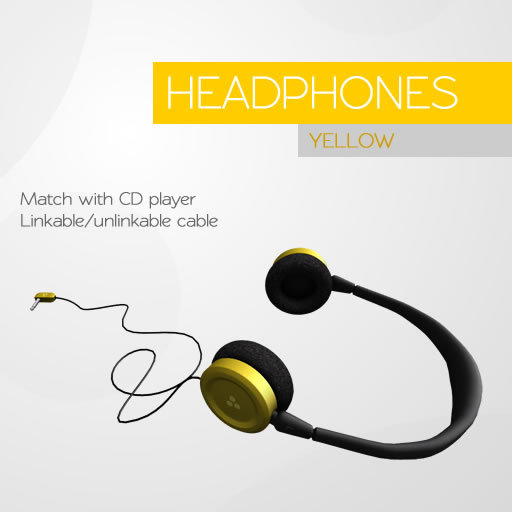 Plethora - CD Player Headphones - Yellow