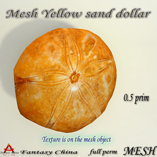 Mesh Yellow sand dollar  Full perm 