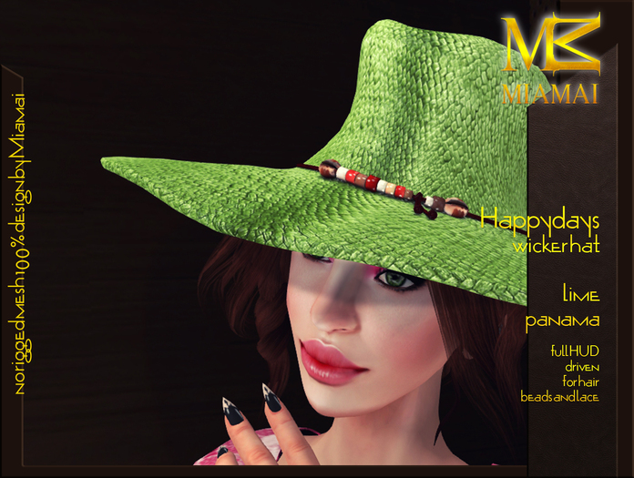 MIAMAI_Happydays wicker hat - DEMO