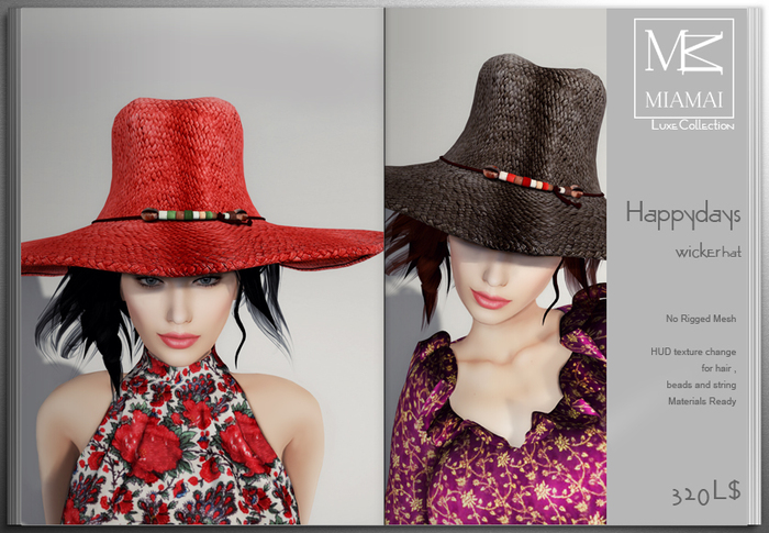 MIAMAI_Happydays wicker hat - DEMO