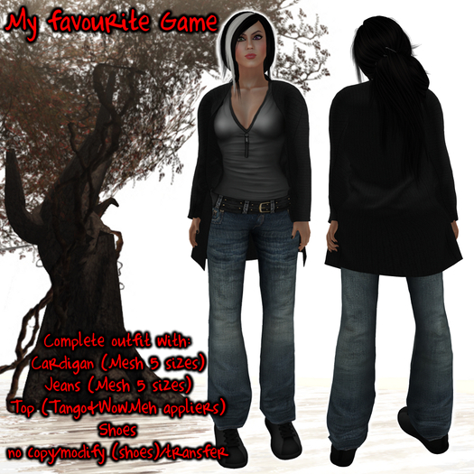 HANAU - My favourite Game Outfit Black -boxed-