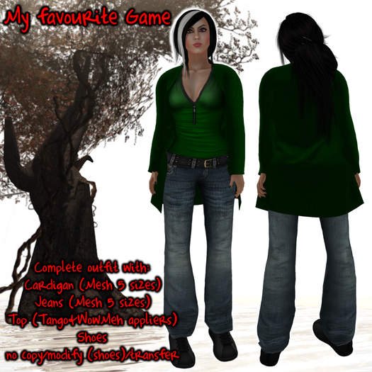 HANAU - My favourite Game Outfit Green -boxed-