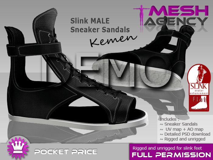 SLINK MALE flat Sandal Sneakers "Kemen" - DEMO