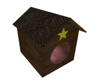 Wood DogHouse 10Prims