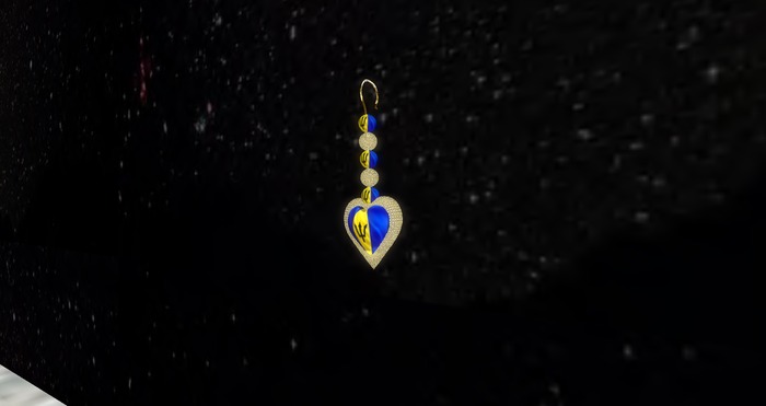 Barbados Heart Earrings
