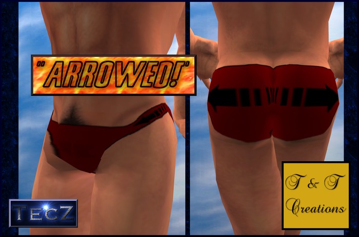 T & T Arrowed Briefs Red