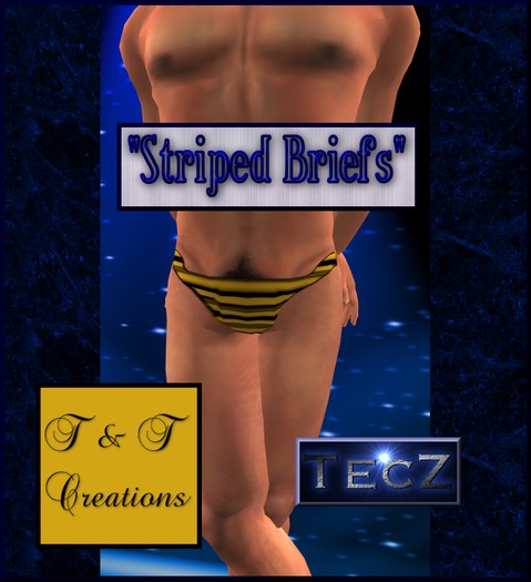 T & T Striped Briefs Yellow