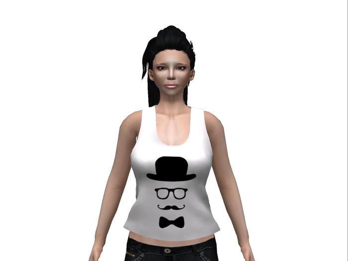 Hipster Face 1 Tank Top