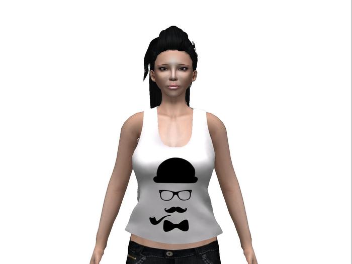 Hipster Face 6 Tank Top