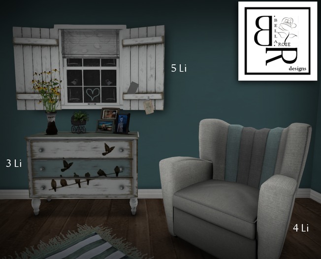 [BR] Chirp Chair,Table,Blackboard & Accessories