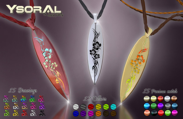 ~~ Ysoral ~~ .:  Luxe Collar Surf MESH :.(42 metal, drawing and leather)