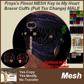 Freya's Finest MESH Key To My Heart Bracers Male - Full Texture Change