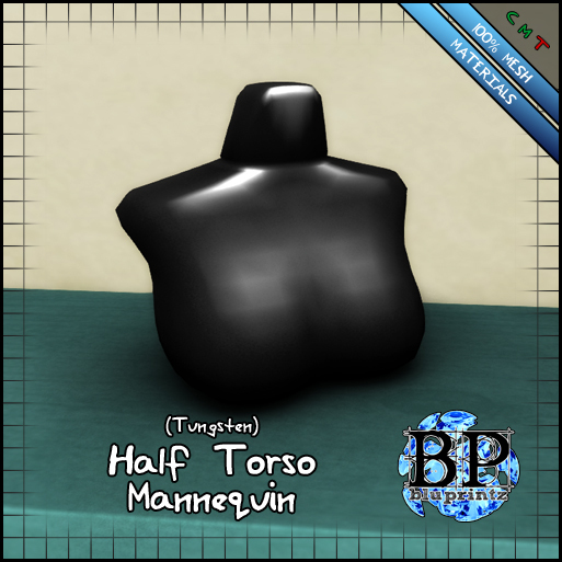 BP - Half Torso Mannequin - Tungsten