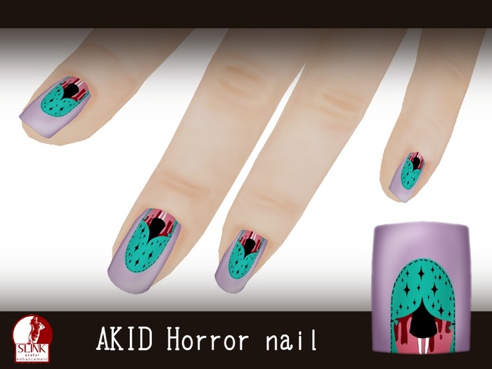 AKID Horror nail HUD - Slink Appliers
