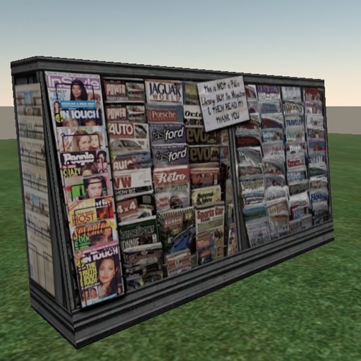 Second Life Marketplace - Slum City - Magazine & News Stand (1 prim)
