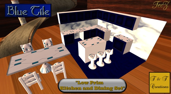 T & T Blue Tiles Set