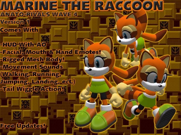 (LCD) Marine the Raccoon Avatar