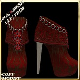 LW_ Boxed Mesh Boots with 3 Lilies - Suede Platinum